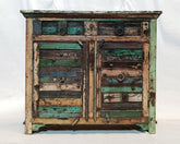 Reclaimed wood boat timber small Sideboard Buffet Cabinet 90x40x100cm